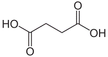 Succinic acid or butanedioic acid.