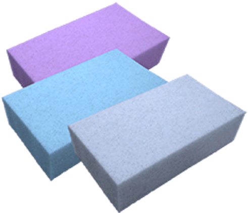 Flexible foam blocks